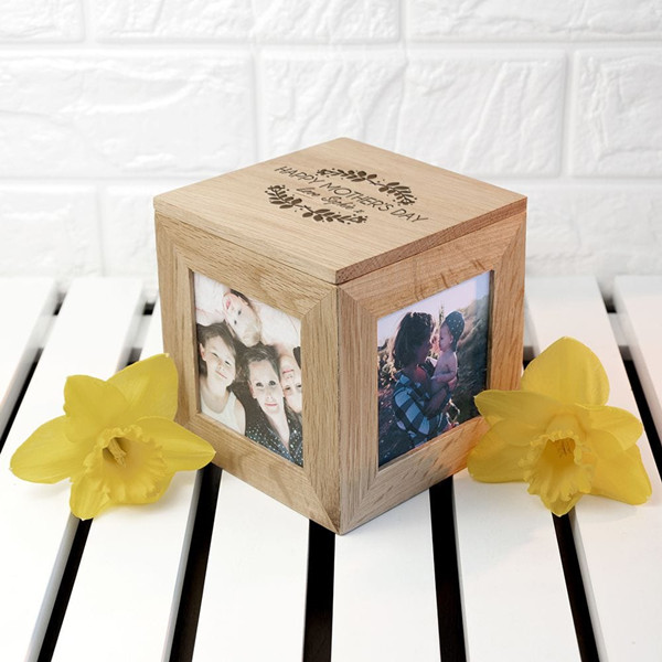Personalized Photo Cube Photo Box Anniversary Gift Cube